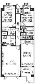 グランフォート目黒 202 間取り図