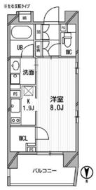 クリオ西池袋 12階 間取り図