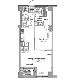 ライズ六本木永坂 202 間取り図