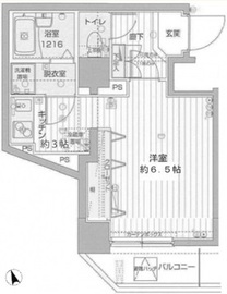 フォレシティ六本木 1101 間取り図