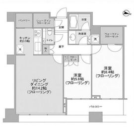 目白プレイスタワー 2階 間取り図