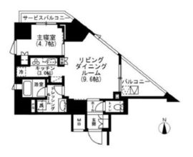 サンウッド広尾 5階 間取り図