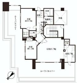 パークハウス市谷砂土原町レフィナール 4階 間取り図