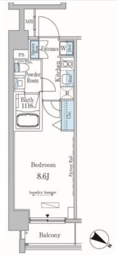 カーサスプレンディッド南麻布フラット 304 間取り図