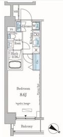 カーサスプレンディッド南麻布フラット 304 間取り図