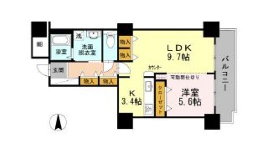 品川シーサイドビュータワー2 1108 間取り図