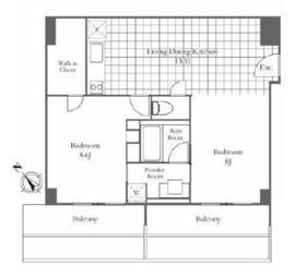 ロジェ二番町 9F1 間取り図