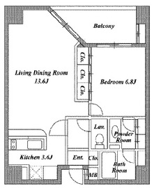 レガーロ赤坂 3階 間取り図