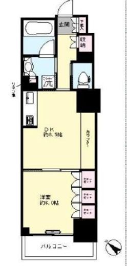 グローリオタワー巣鴨 7階 間取り図