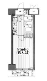 グランド・ガーラ日本橋茅場町 8階 間取り図