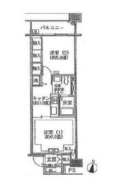 シティコート目黒 3-311 間取り図