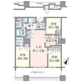 ブリリア有明スカイタワー 3階 間取り図