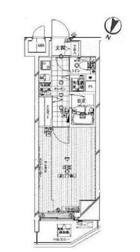 ガリシアヒルズ六本木 13階 間取り図