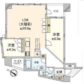 天王洲デュープレックス 1階 間取り図