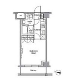 ディームス麻布狸穴町 512 間取り図