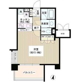 アゼリアテラス新宿 2階 間取り図