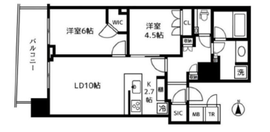 パークタワー晴海 12階 間取り図