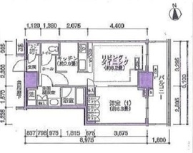 ベイシティ晴海スカイリンクタワー 24階 間取り図