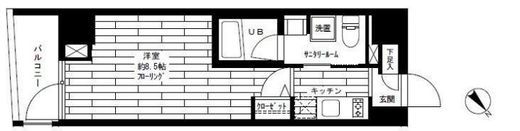 ステージファースト駒沢 5階 間取り図