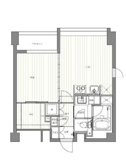 シティテラス赤坂 203 間取り図