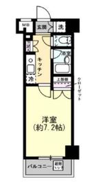 パレステュディオ新宿パークサイド 5階 間取り図