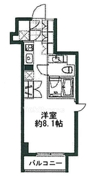 フレンシア麻布十番サウス 301 間取り図