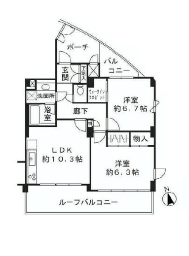 アビテ白金台 9階 間取り図