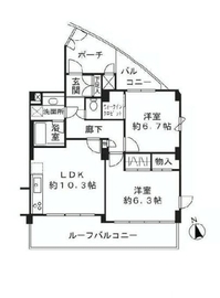 アビテ白金台 9階 間取り図