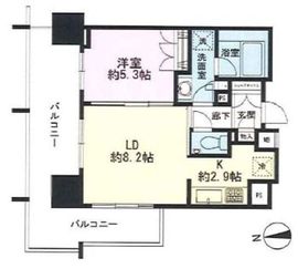 ベリスタ文京関口 3階 間取り図