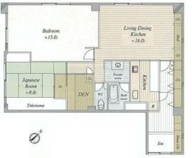 鳥居坂レジデンス 5F1 間取り図