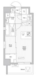 アジールコート蒲田 203 間取り図