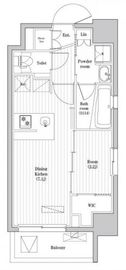 アジールコート蒲田 204 間取り図