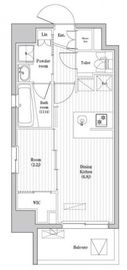 アジールコート蒲田 207 間取り図