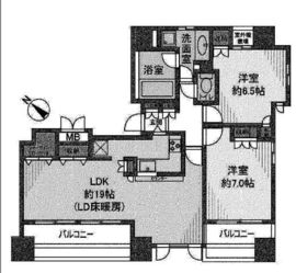 ヴォアール日本橋人形町 11階 間取り図