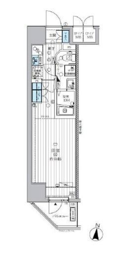 ランドステージ両国 4階 間取り図