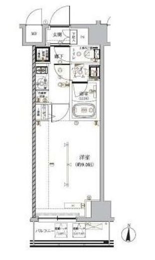 ルクレ墨田緑Ⅰ 503 間取り図
