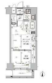 ルクレ墨田緑Ⅰ 504 間取り図