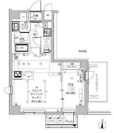 ルクレ墨田緑Ⅰ 1002 間取り図