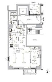 ルクレ墨田緑Ⅰ 1101 間取り図