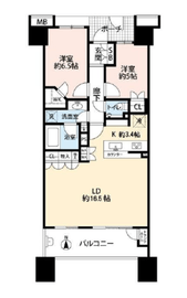 プレイス白金ブライトレジデンス 14階 間取り図