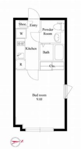 パセオ大崎 301 間取り図