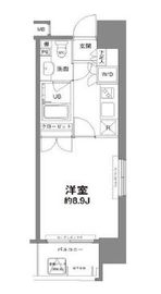 コンフォリア新宿御苑1 604 間取り図