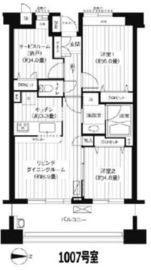 パークビューステージ東陽町 10階 間取り図