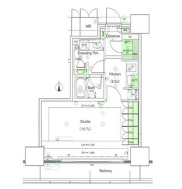 品川タワーフェイス 9階 間取り図