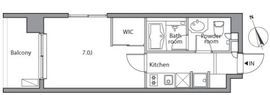 レジディア祐天寺 501 間取り図