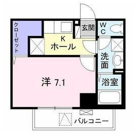 ボヌールトーキササヅカ 205 間取り図