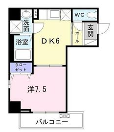 ボヌールトーキササヅカ 206 間取り図