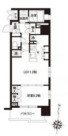 レジディア御茶ノ水 1205 間取り図