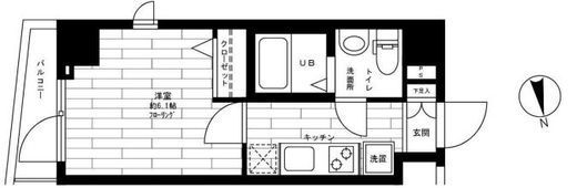ステージグランデ高輪 7階 間取り図