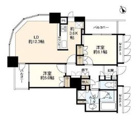 ブリリアタワー大崎 17階 間取り図